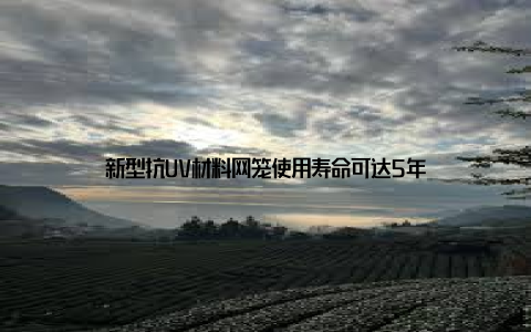 新型抗UV材料网笼使用寿命可达5年