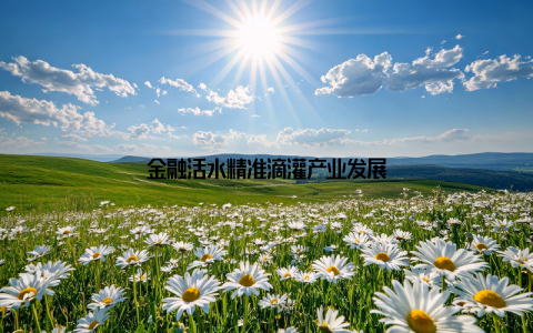 金融活水精准滴灌产业发展