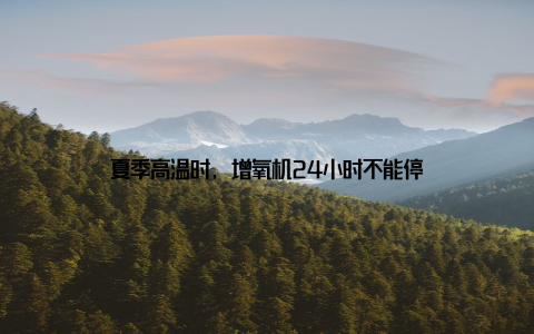 夏季高温时, 增氧机24小时不能停