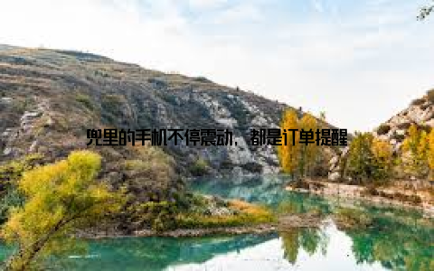 兜里的手机不停震动, 都是订单提醒