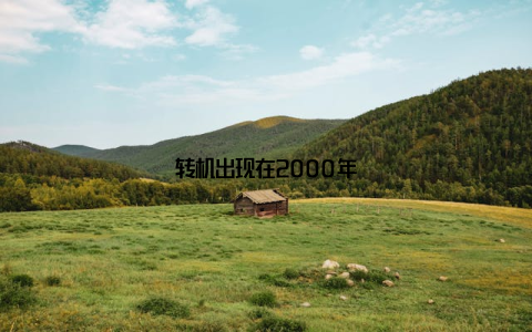 转机出现在2000年