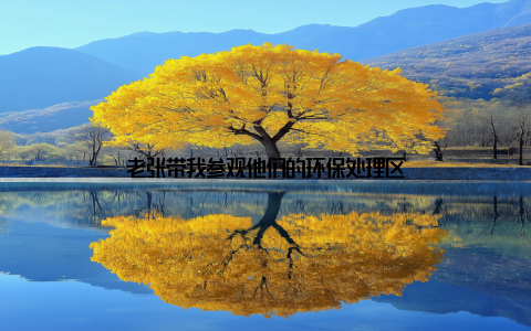 老张带我参观他们的环保处理区