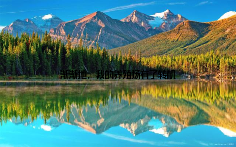 渐渐地, 我的养殖场有了转机